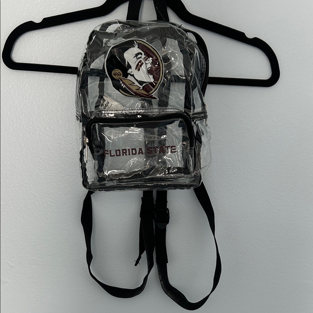 Florida State Clear Mini Backpack with Seminoles Logo